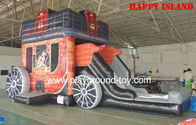 Chine Glissière gonflable de videur d'enfants de thème de voiture avec le PVC de 0.55mm pour le parc d'attractions RQL-00304 distributeur 