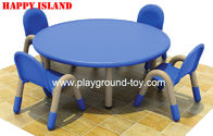 Le Meilleur Le plastique rond coloré de jardin d'enfants badine des meubles de Tableau pour la salle de classe de jardin d'enfants avec la racine en caoutchouc pour l'étude à vendre