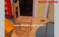Meubles de salle de classe de jardin d'enfants de bois dur, les chaises des enfants en bois solides à vendre