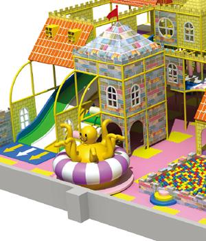 Équipement d'intérieur de terrain de jeu d'enfant d'enfant en bas âge avec la série matérielle de château de la catégorie comestible LLDPE