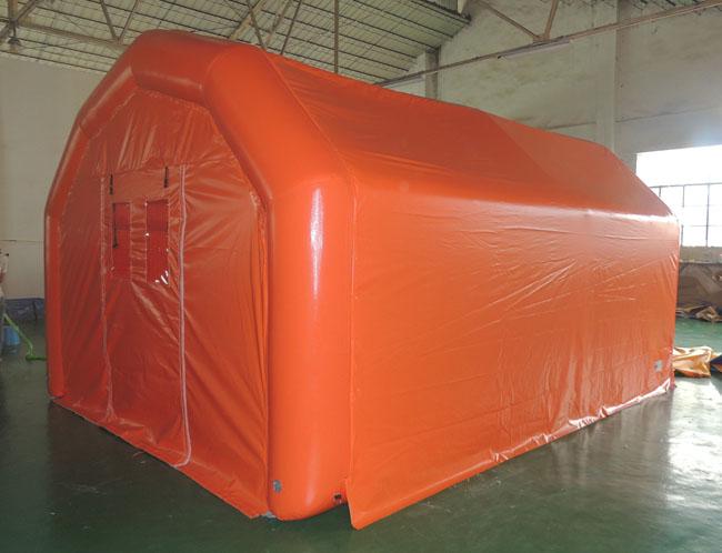 Tente gonflable d'air de videur d'enfants imperméables oranges avec le tissu d'Oxford et revêtement de PVC pour Ourdoor RQL-00102