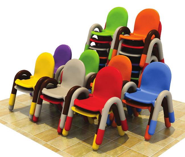 Les meubles de salle de classe de petite enfance badinent la matière plastique en plastique du cadre pp de tuyau de chaise