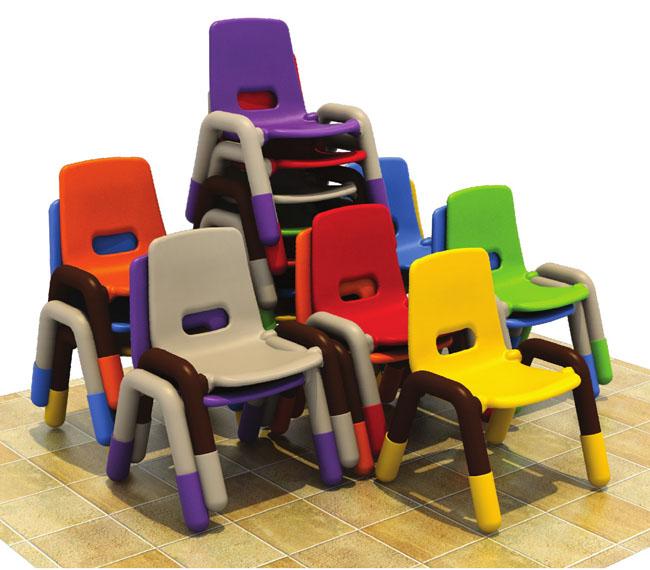 Les meubles de salle de classe de petite enfance badinent la matière plastique en plastique du cadre pp de tuyau de chaise