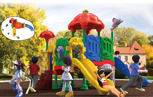 Jouets en plastique d'enfants de terrain de jeu d'enfants avec la conception adaptée aux besoins du client librement disponible