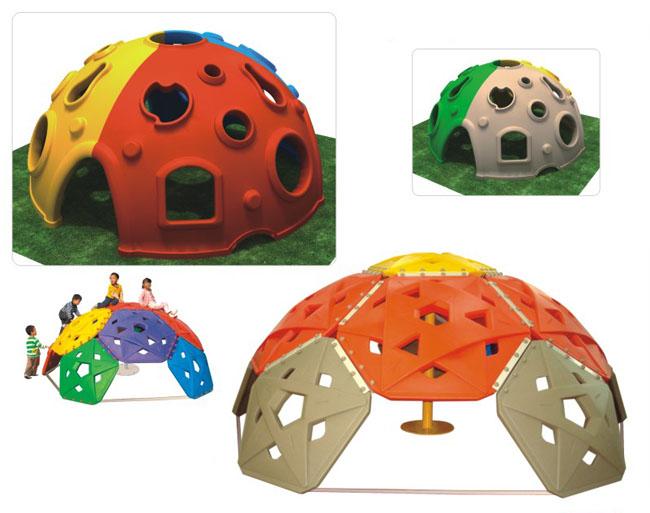 Colorez l'étagère en plastique de murs d'escalade d'hémisphère d'enfants de jouets d'enfants de terrain de jeu