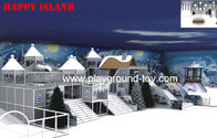 Équipement d'intérieur de terrain de jeu de thème de château de neige pour le grand parc récréationnel de message publicitaire d'enfants à vendre