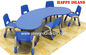 Meubles préscolaires de salle de classe, groupe de demi-lune d'enfants de meubles de salle de classe de jardin d'enfants apprenant le Tableau fournisseur 